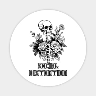 Social Distortion | flower skulls Magnet